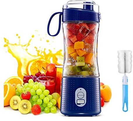 HXDream Portable Personal Blender for Smoothie and Shakes，Powerful 3D Blades 4000mAh USB Rechargeable Juicer Cup