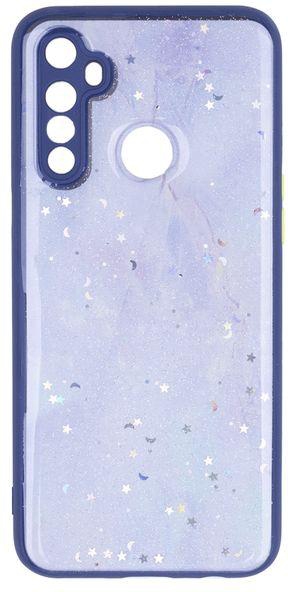 Oppo Realme 5 - Silicone Cover, Hard Edges And Colorful Back With Stars And Glitter