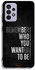 Samsung Galaxy A52s 5G Protective Case Cover Remember Who You Wanted To Be