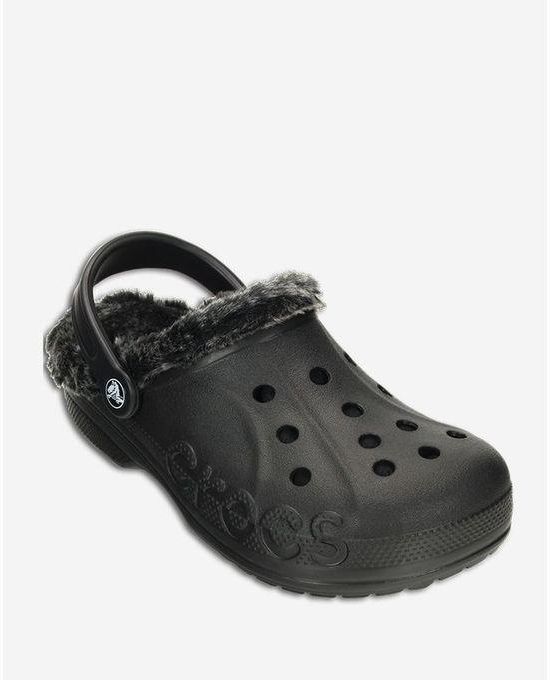 Crocs Baya Fur Clog -Black