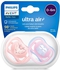Avent, Baby Soother, Ultra Air, 0-6 Months - 2 Pcs