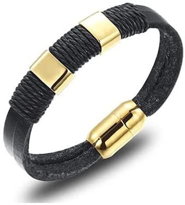 JewelOra Stainless Steel Bracelet DT-PS939G For Men