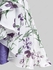Plus Size Metal Decor Cami Top and Lace Panel Floral Chiffon Draped Ruffle Kimono Set - L | Us 12