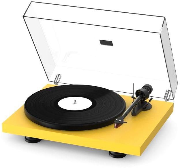 Pro-Ject Debut Carbon Evo Belt-Drive Turntable with Ortofon 2M Red - Satin Yellow