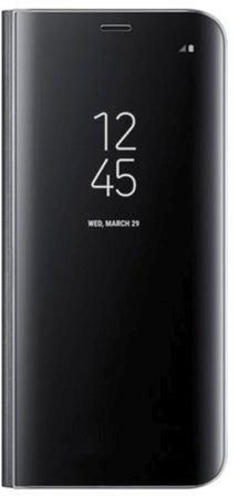 Clear View Standing Flip Cover For Samsung Galaxy S8 Black