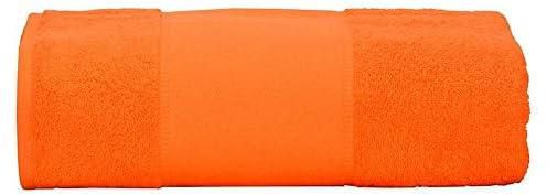 one year warranty_Cotton Solid Pattern,Orange - Bath Towels