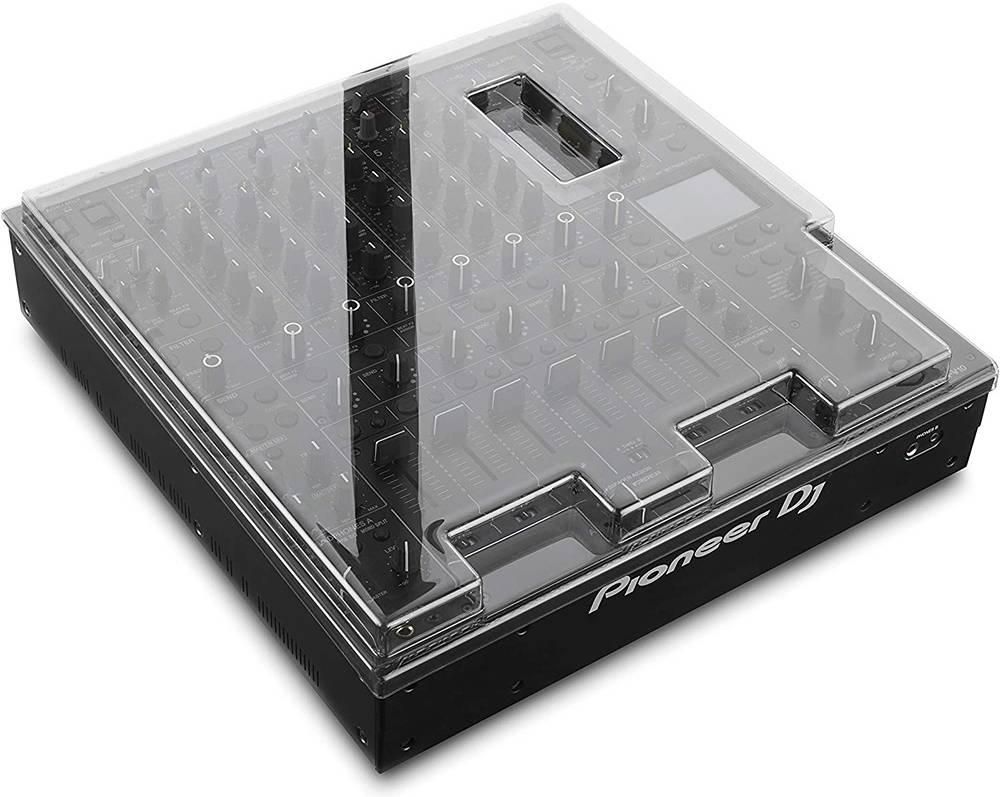 Decksaver DS-PC-V10 Cover For Pioneer DJ DJM-V10, Custom-Molded Fit, Tough Polycarbonate Shell, Protects Unit From Dings, Dents, And Dust During Transport, Smoke / Clear | DS-PC-V10