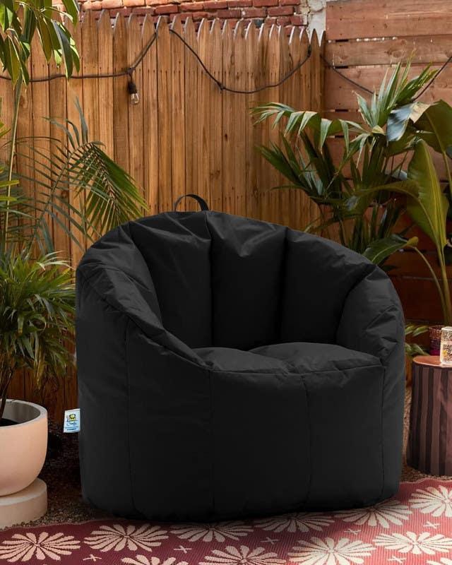 Get Comfy Relaxation Bean Bag, Waterproof, 95x90 - Black with best offers | Raneen.com