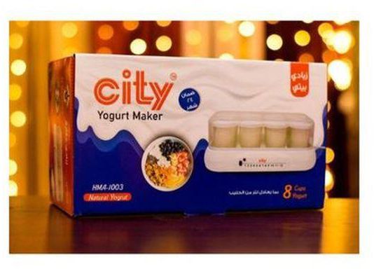 City Yogurt Maker - 8 Cups - White - City Brand