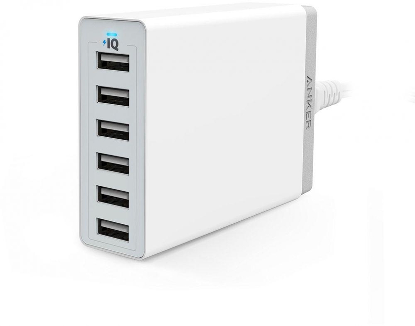 Anker PowerPort 6 (60W USB Charging Hub) – White