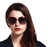 نظارة شمسية من HDCRAFTER - للنساء- لون العدسات اسود - لون الاطار احمر