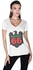 Creo Uae Route 66 Bikers Printed T-Shirt For Women - S, White