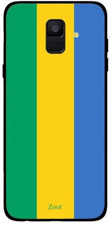 Thermoplastic Polyurethane Protective Case Cover For Samsung Galaxy A6 Gabon Flag