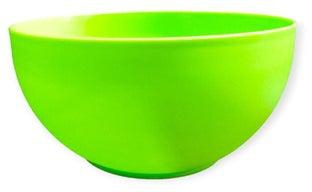 National round plastic bowl, size 3, green (one piece)