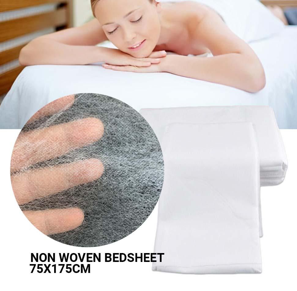 Hairworld Disposable Non-Woven Massage Table Sheet -  10pc/bag (White)