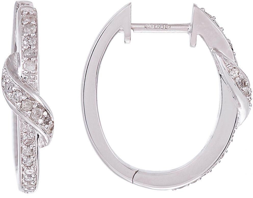 Revoni 9ct White Gold Diamond Stud Earrings - REVSRPPE03600W