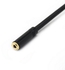 Generic Aux Cable 3.5mm to 3.5 mm Male Female Jack Car Audio Gold Plug Cord black