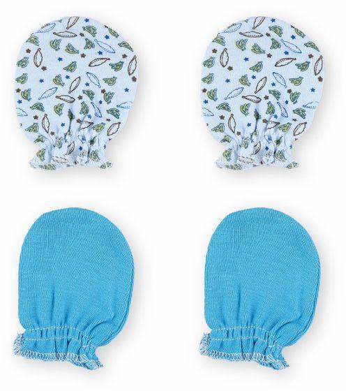 babyshoora Newborn Gloves - 4 Pieces - High Quality Cotton With Stylish Graphics
