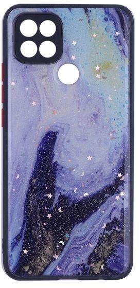 Oppo A15-A15S - Silicone Cover, Hard Edges And Colorful Back With Stars And Glitter