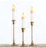 6-Piece LED Flameless Taper Candles Warm White 18x3x3centimeter
