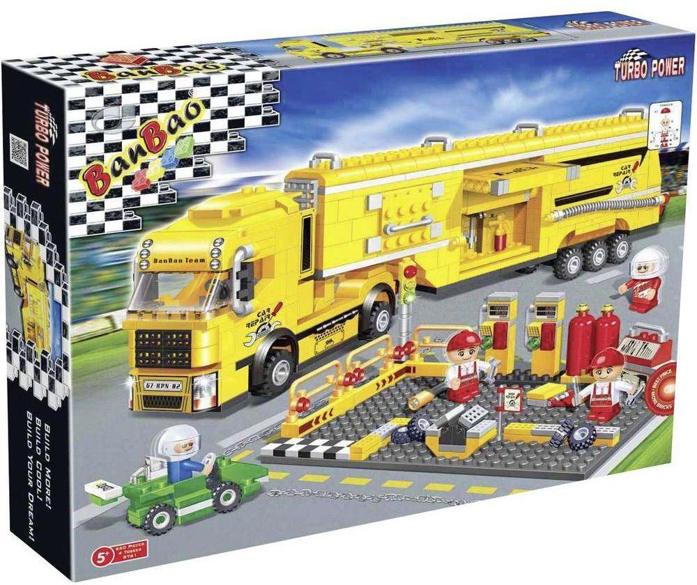 Ban Bao Racer Maintenance Truck 660 Pieces For Boys - Multicolour