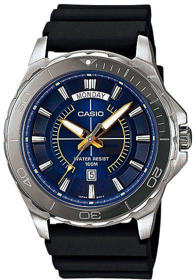 Casio MTD-1076 Enticer Men's Blue Dial Resin Band Watch
