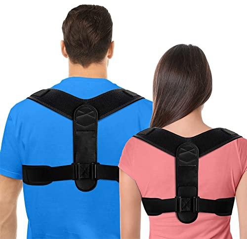 one piece medical adjustable clavicle posture corrector upper back brace men women shoulder lumbar support belt corset posture correction74189721