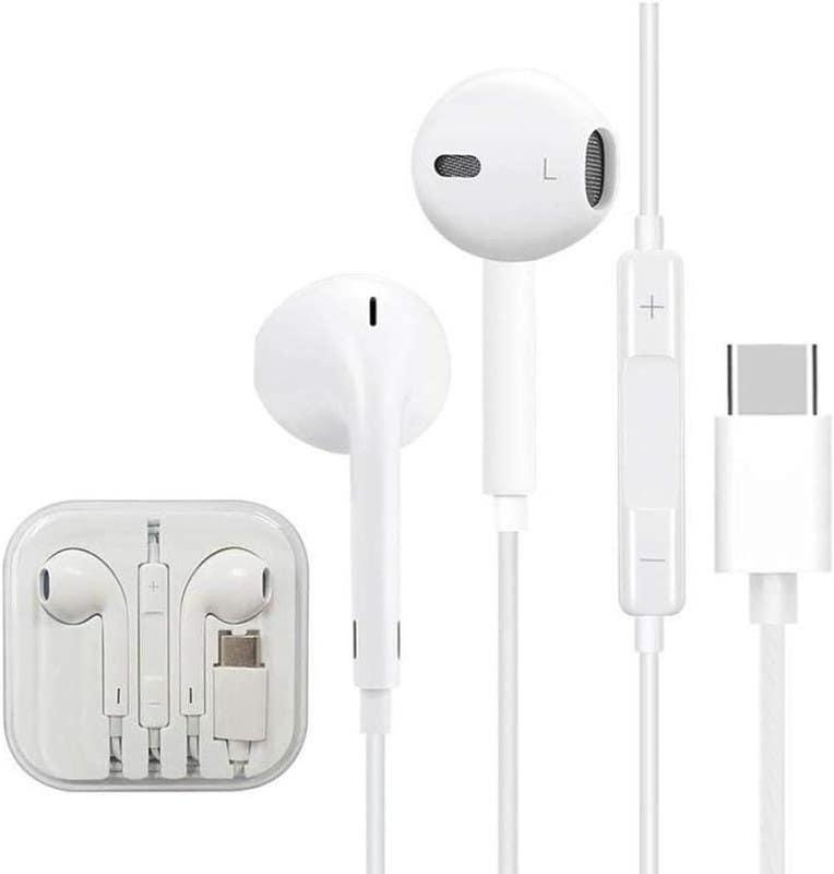 Get Wired In-Ear Headphone with Type-C Port, Gl-Ej01 - White with best offers | Raneen.com