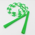 AT0720 Adjustable Plastic Segmented Beaded Skipping Jump Rope - Green