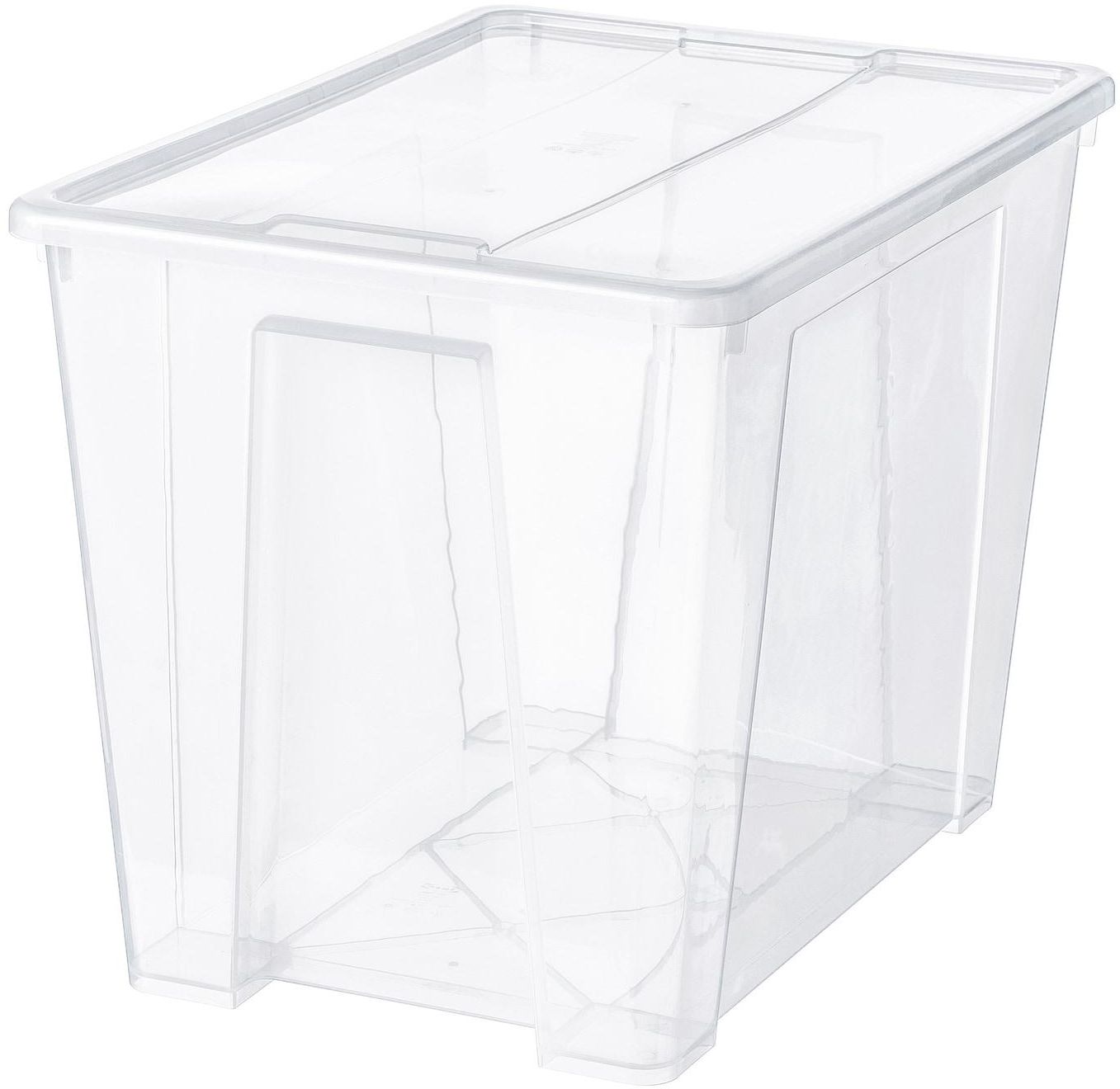 SAMLA Box with lid - transparent 57x39x42 cm/65 l