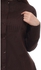 Stop Plus Size Casual Buttoned Shirt - Brown