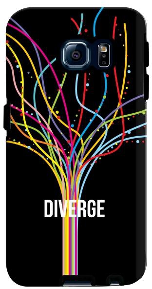Stylizedd Samsung Galaxy S6 Edge Premium Dual Layer Tough Case Cover Matte Finish - Diverge - Black