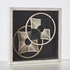 صندوق ظلال منسوج بإطار من خشب المانجو من إيلان- 48x48x6.5 سم