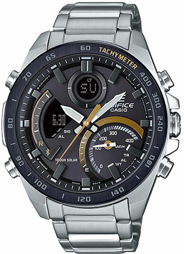 Casio ECB-900DB-1CDR Men’s Edifice Analog-Digital Bracelet Watch