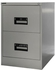 Hadid 2 Drawers Metal Filing Cabinet, Grey