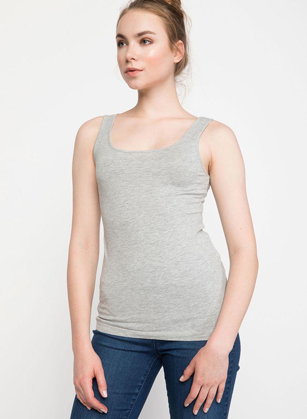 Sleeveless T-Shirt Grey