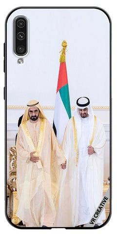 Protective Case Cover For Samsung Galaxy A70/A70s Sheikh Mohamed Bin Zayed Al Nahyan And Sheikh Mohammed Bin Rashid Al Maktoum Design Multicolour