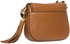 Michael Kors Leather Bag For Women,Brown - Saddle Bags