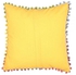 Embroidered Cushion Cotton Yellow/Green/Red 40x40centimeter