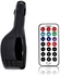 Car MP3 Player FM Transmitter with IR Remote Controller (SD/USB) and charging cable - Black MG559