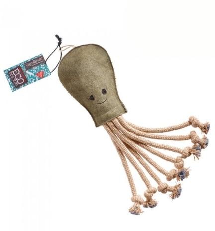 Green&Wilds Olive the Octopus Eco Toy for Dogs