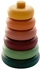 Peanut - Silicone Stacking Rings Toy - Solid Mix - 6 pcs- Babystore.ae