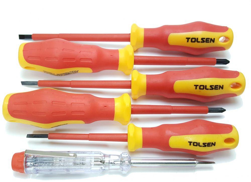Tolsen TL38013 Insulated Screw Driver Set 1000v 6pcs