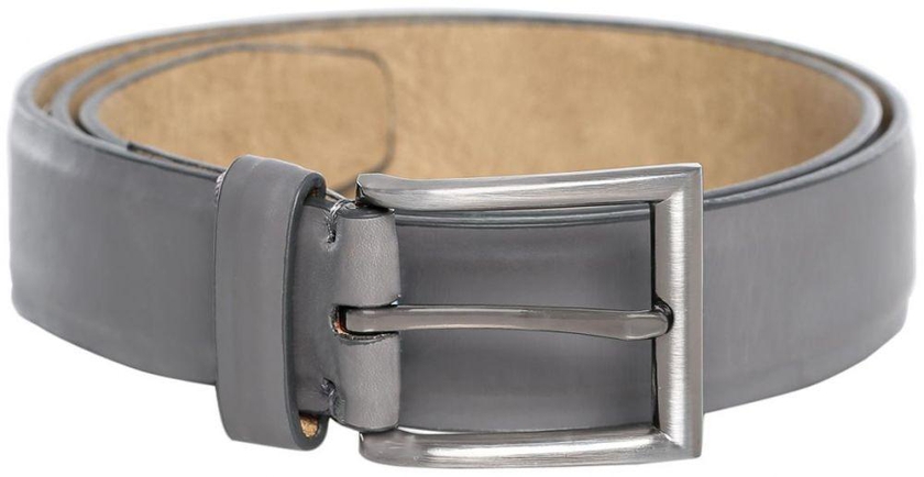 Steve Madden Grey Leather Belt For Men