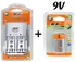Multiple Power Rechargeable Bettery Charger-AC100-240V AA/AAA 9V