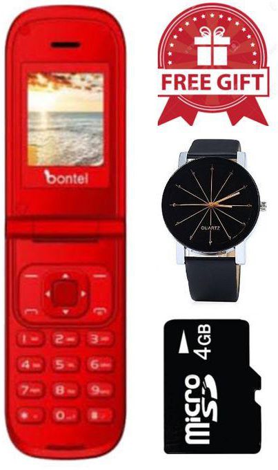 Bontel A225,,1.77' Mobile Phone (Dual Sim) ,,,,1000Mah,,free Gifts