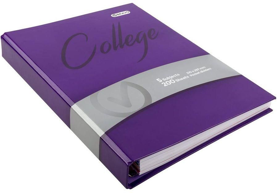 Sasco College A4 Binder Notebook – 200 Sheets - Purple