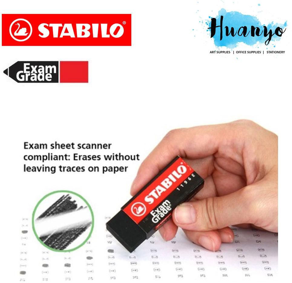Stabilo Exam Grade Black &amp; Color Dust Free Pencil Eraser Value Pack