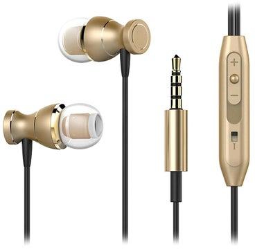 Magnetic Stereo In-Ear Earphone With Mic For Apple iPhone Gold/Black