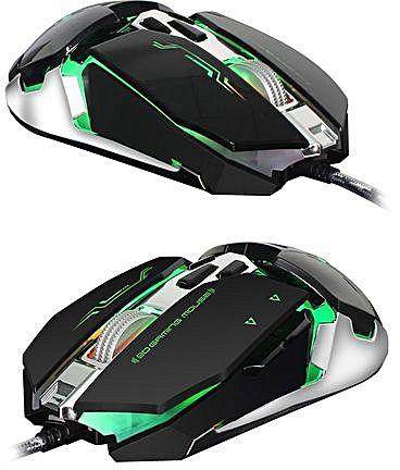 FSGS Black ZERODATE X800 Wired Gaming Mouse Adjust Weight 3200DPI 162567